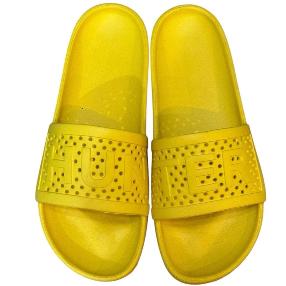 Hunter Yellow Slides Women’s Size 7 NWOB